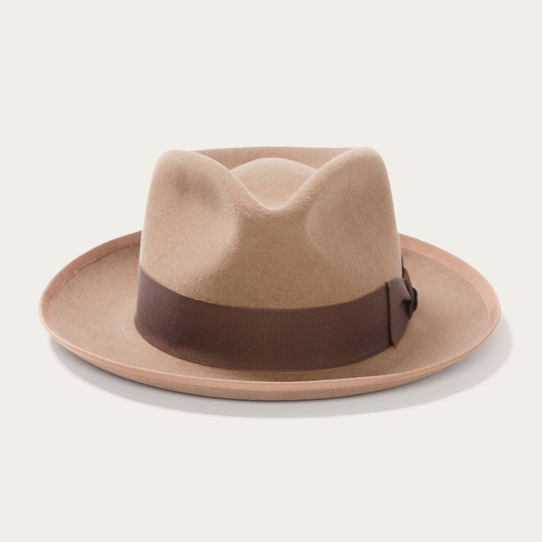 Men/Women Fedora Stetson Whippet Wool Fedora Camel