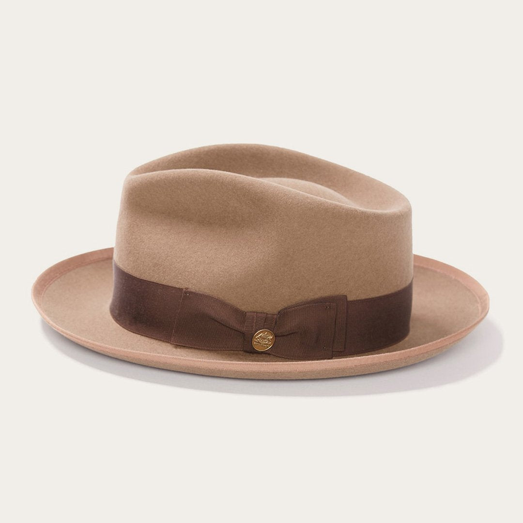 Men/Women Fedora Stetson Whippet Wool Fedora Camel