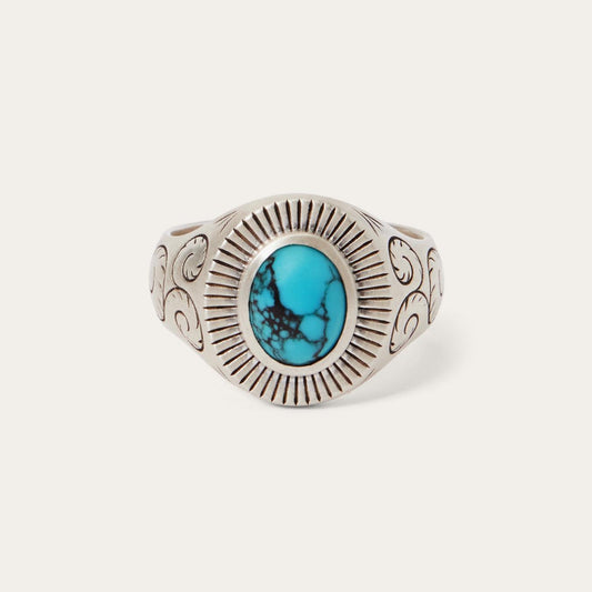 Men/Women Jewelry Stetson Filigree Ring With Turquoise