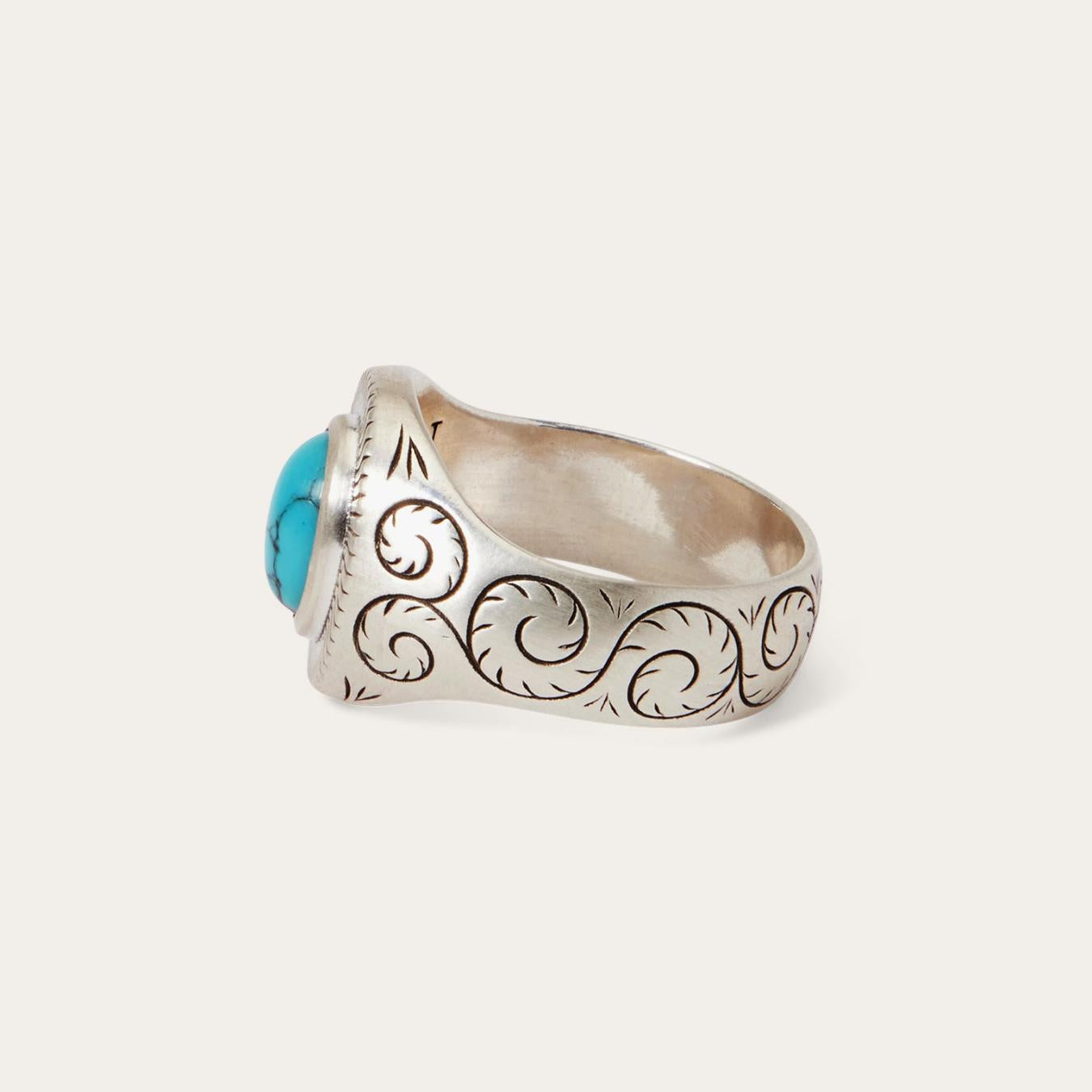 Men/Women Jewelry Stetson Filigree Ring With Turquoise
