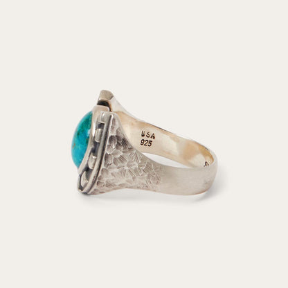 Men/Women Jewelry Stetson Horseshoe Ring With Turquoise