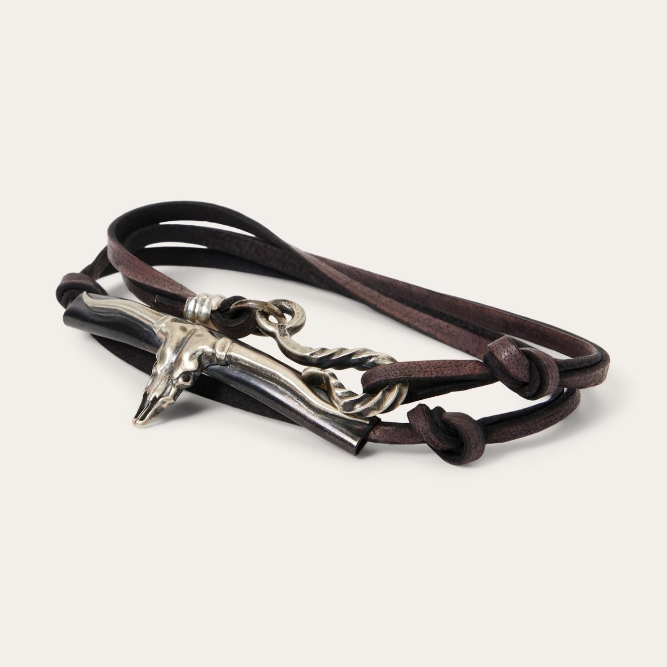 Men/Women Jewelry Stetson Longhorn Wrap Bracelet