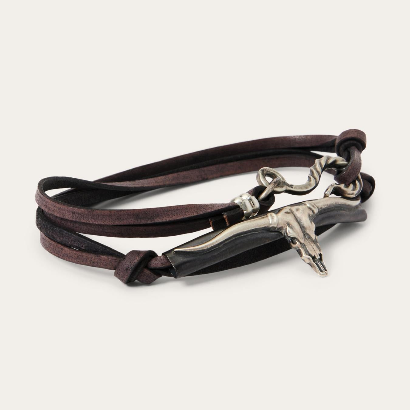 Men/Women Jewelry Stetson Longhorn Wrap Bracelet