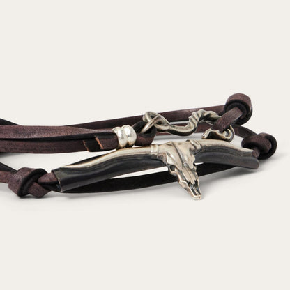 Men/Women Jewelry Stetson Longhorn Wrap Bracelet
