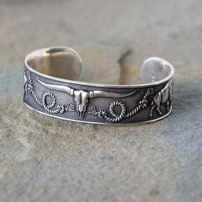 Men/Women Jewelry Stetson Southwestern Cuff Grey