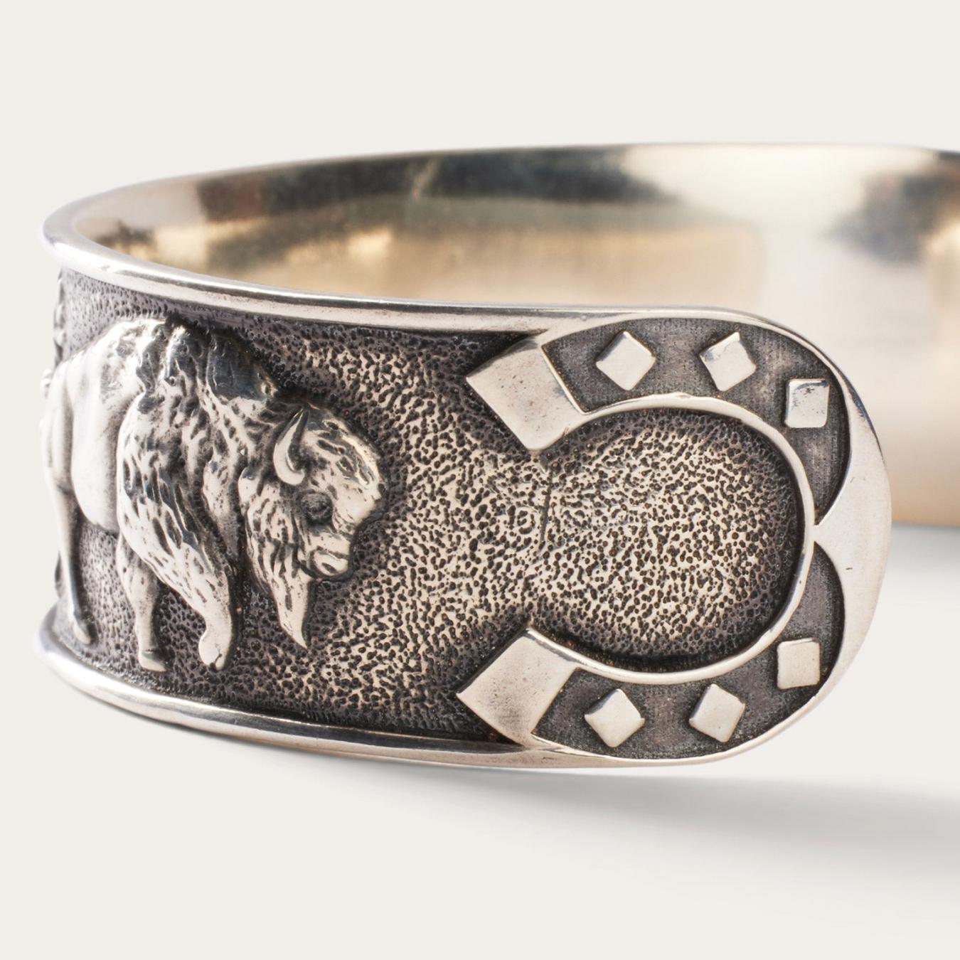 Men/Women Jewelry Stetson Southwestern Cuff Grey