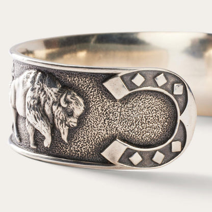 Men/Women Jewelry Stetson Southwestern Cuff Grey