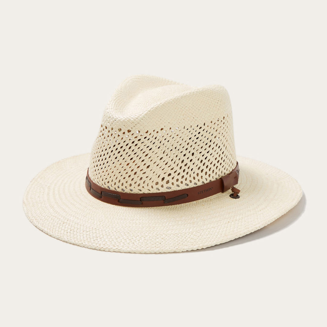 Men/Women Outdoor Stetson Airway Panama Safari Hat Natural