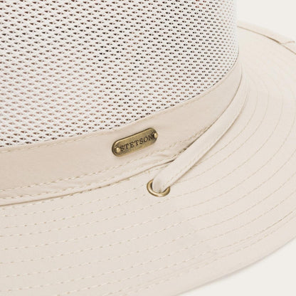 Men/Women Outdoor Stetson Berghund 'No Fly Zone' Mesh Hat Khaki