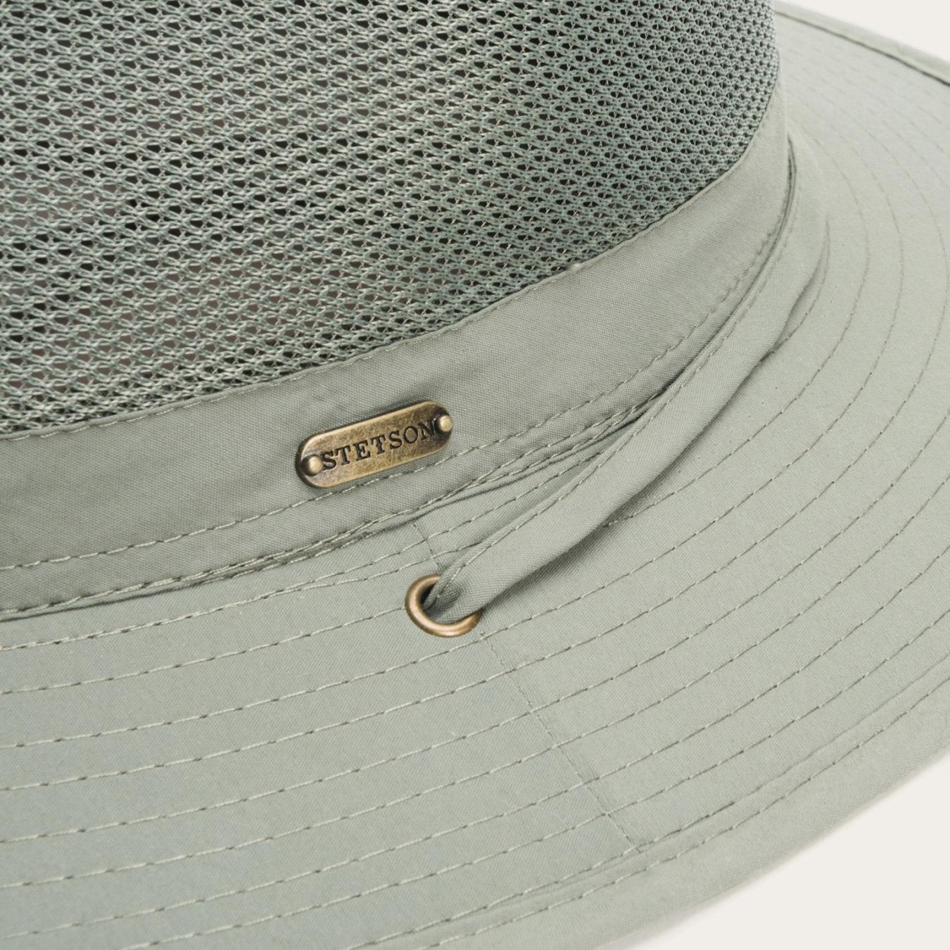 Men/Women Outdoor Stetson Berghund 'No Fly Zone' Mesh Hat Willow