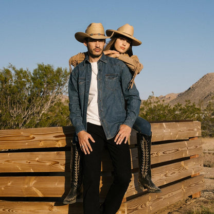 Men/Women Outdoor Stetson Cowhand Mexican Palm Cowboy Hat Toasted Palm
