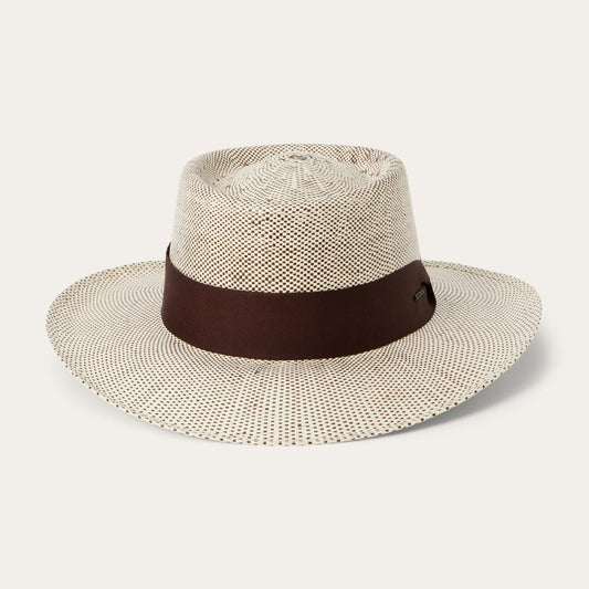 Men/Women Outdoor Stetson Double Bogey Raffia Straw Hat Natural Brown