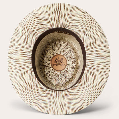 Men/Women Outdoor Stetson Double Bogey Raffia Straw Hat Natural Brown