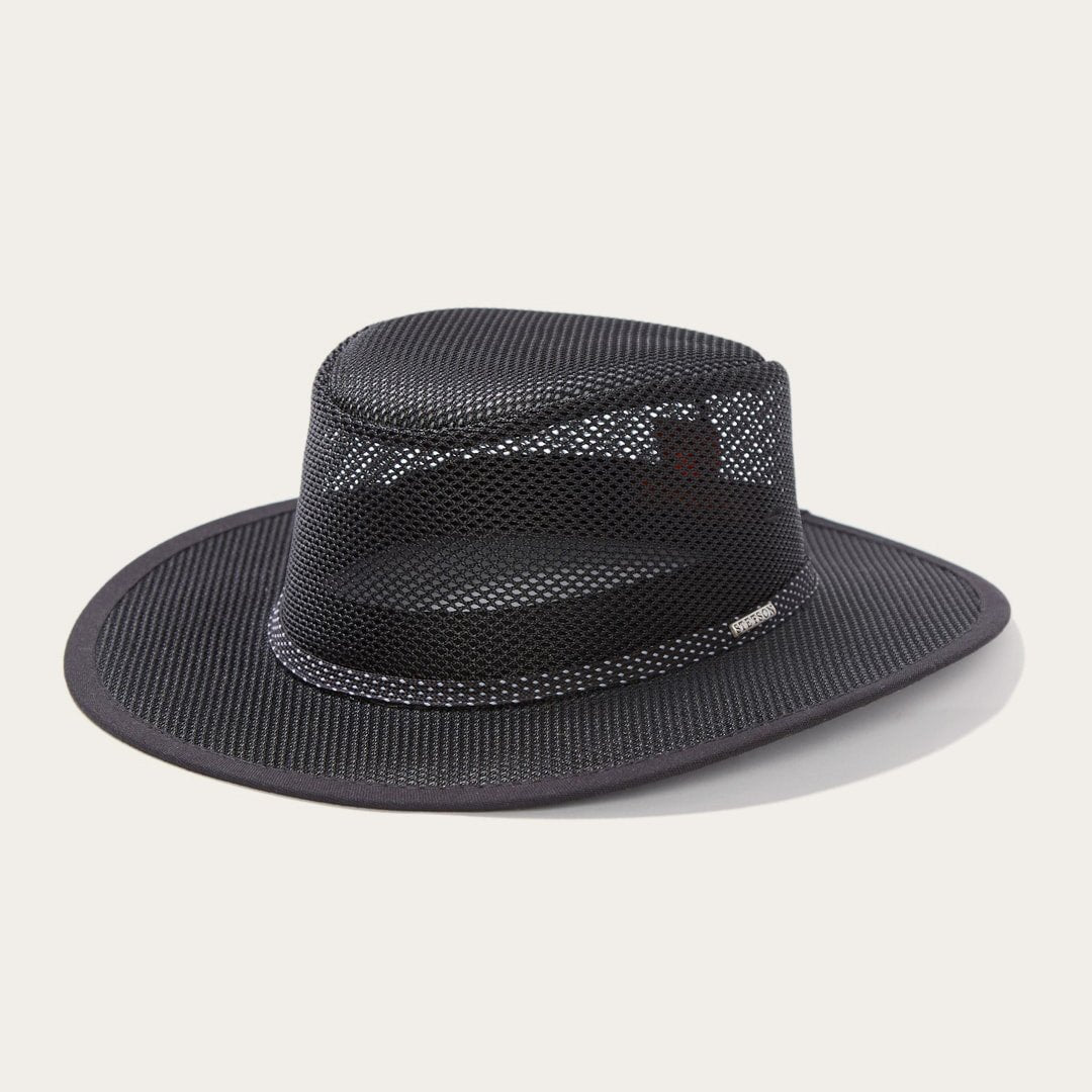Men/Women Outdoor Stetson Grand Canyon Mesh Safari Hat Black