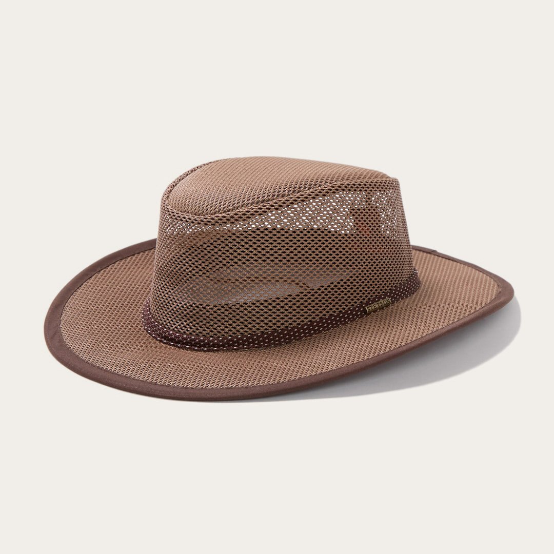 Men/Women Outdoor Stetson Grand Canyon Mesh Safari Hat Walnut