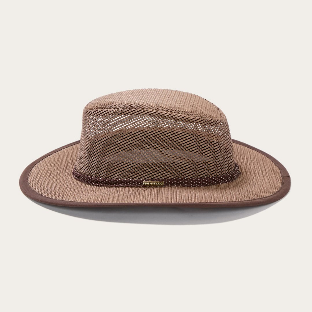 Men/Women Outdoor Stetson Grand Canyon Mesh Safari Hat Walnut