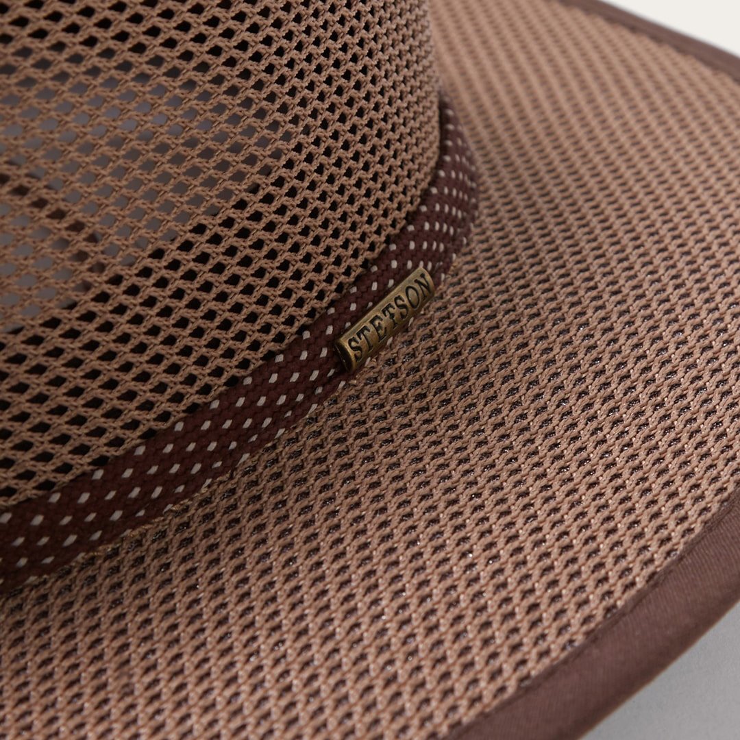Men/Women Outdoor Stetson Grand Canyon Mesh Safari Hat Walnut