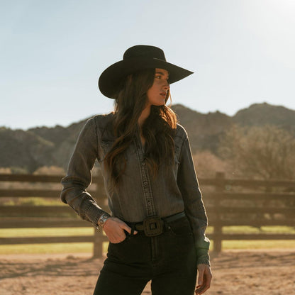 Men/Women Outdoor Stetson Gus 6X Cowboy Hat Black