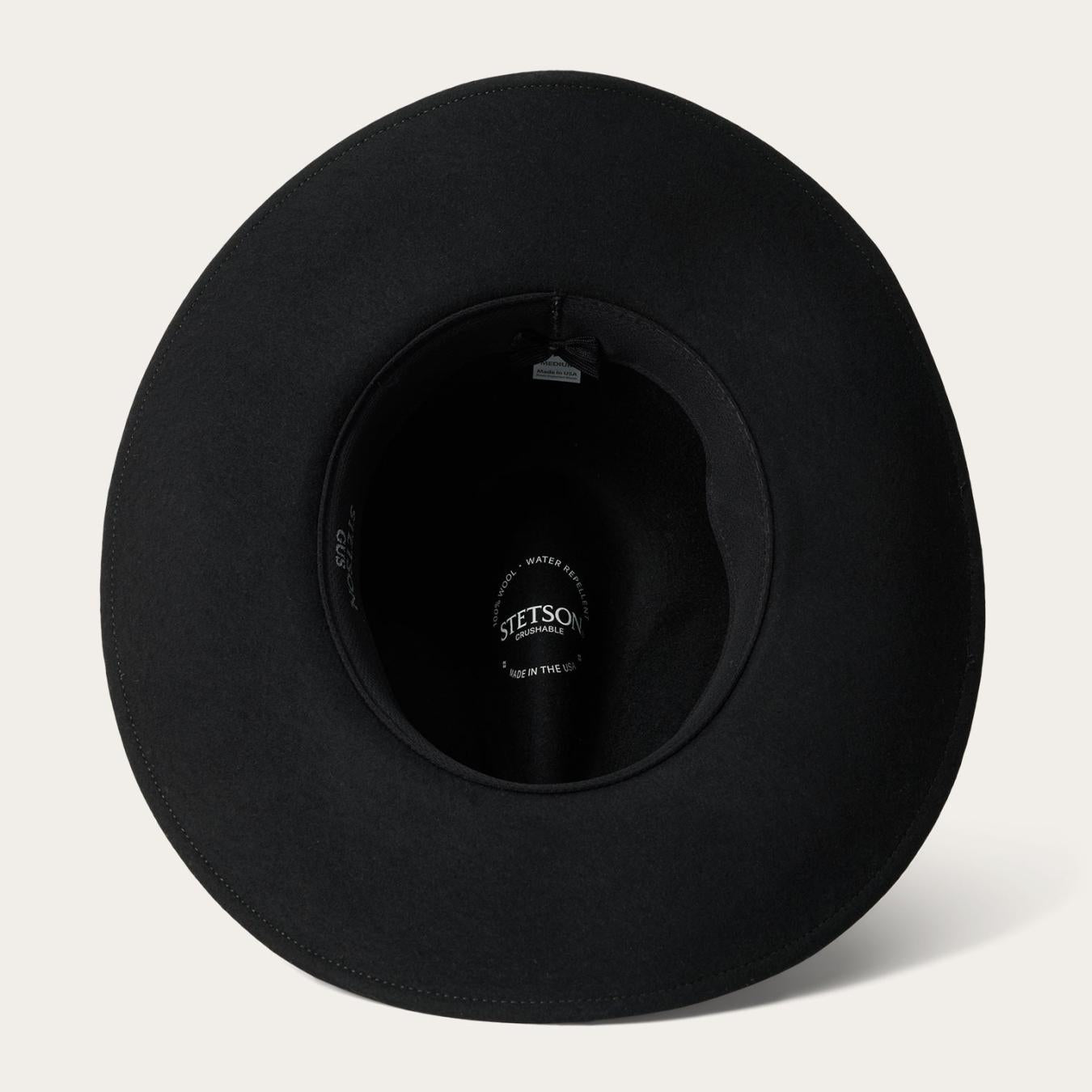 Men/Women Outdoor Stetson Gus Crushable Outdoor Hat Black