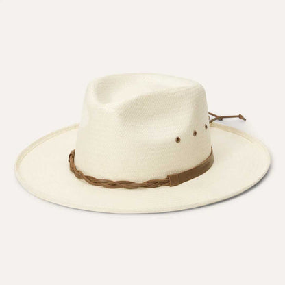 Men/Women Outdoor Stetson Helena Straw Fedora Natural