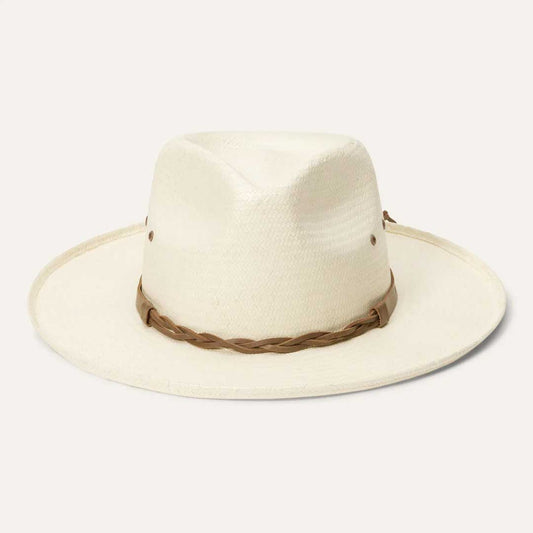 Men/Women Outdoor Stetson Helena Straw Fedora Natural
