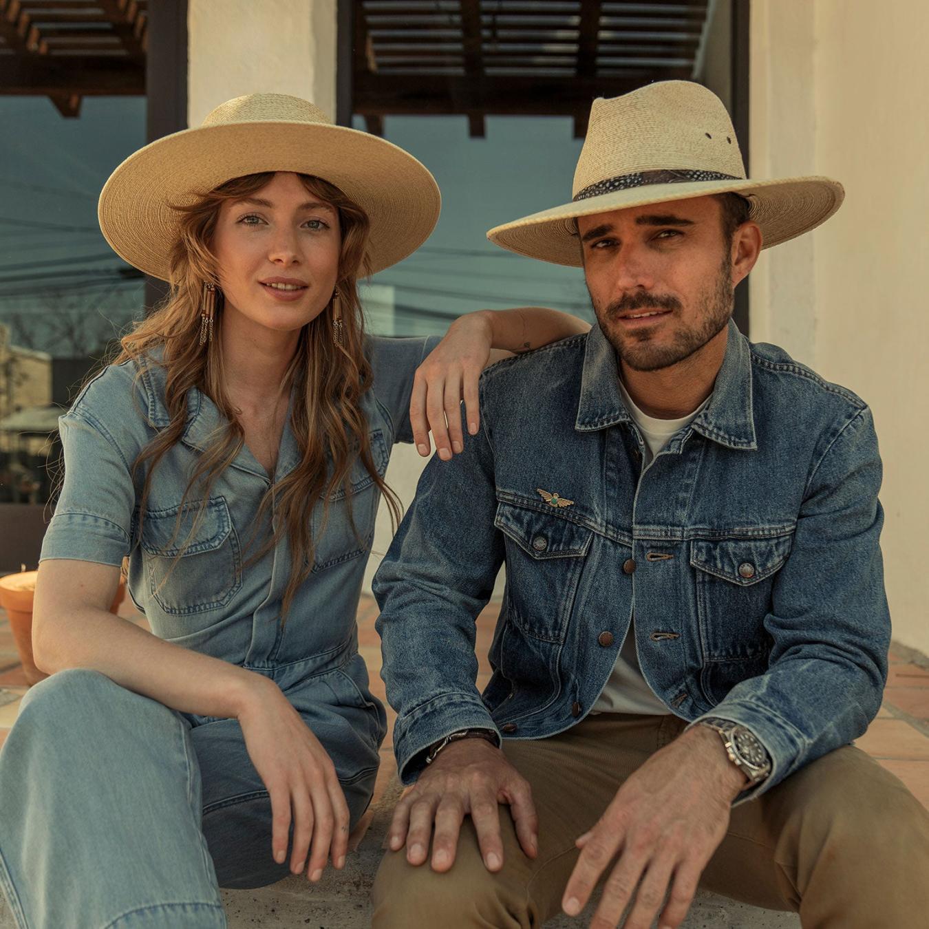 Men/Women Outdoor Stetson Highlands Straw Hat Natural