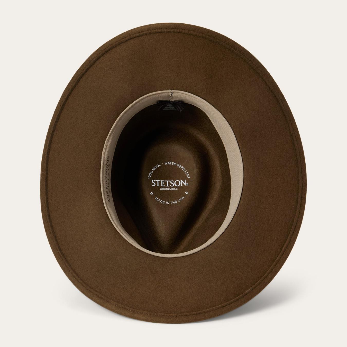 Men/Women Outdoor Stetson Mountain Sky Crushable Outdoor Hat Acorn