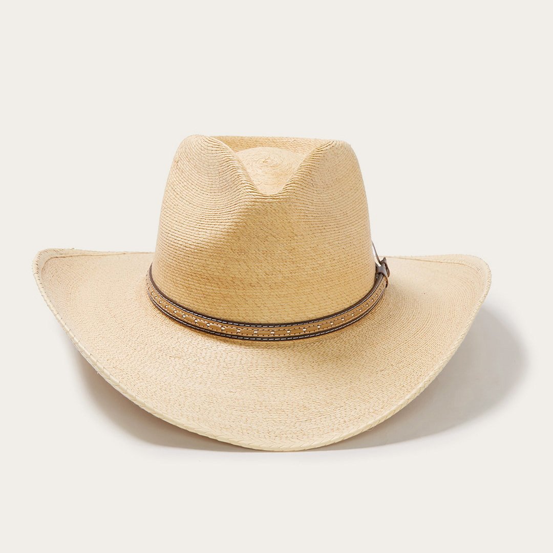Men/Women Outdoor Stetson Sawmill Palm Leaf Western Hat Toasted