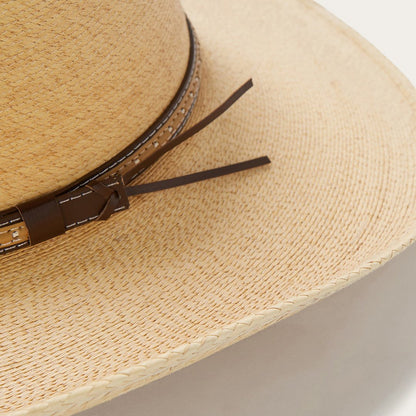 Men/Women Outdoor Stetson Sawmill Palm Leaf Western Hat Toasted