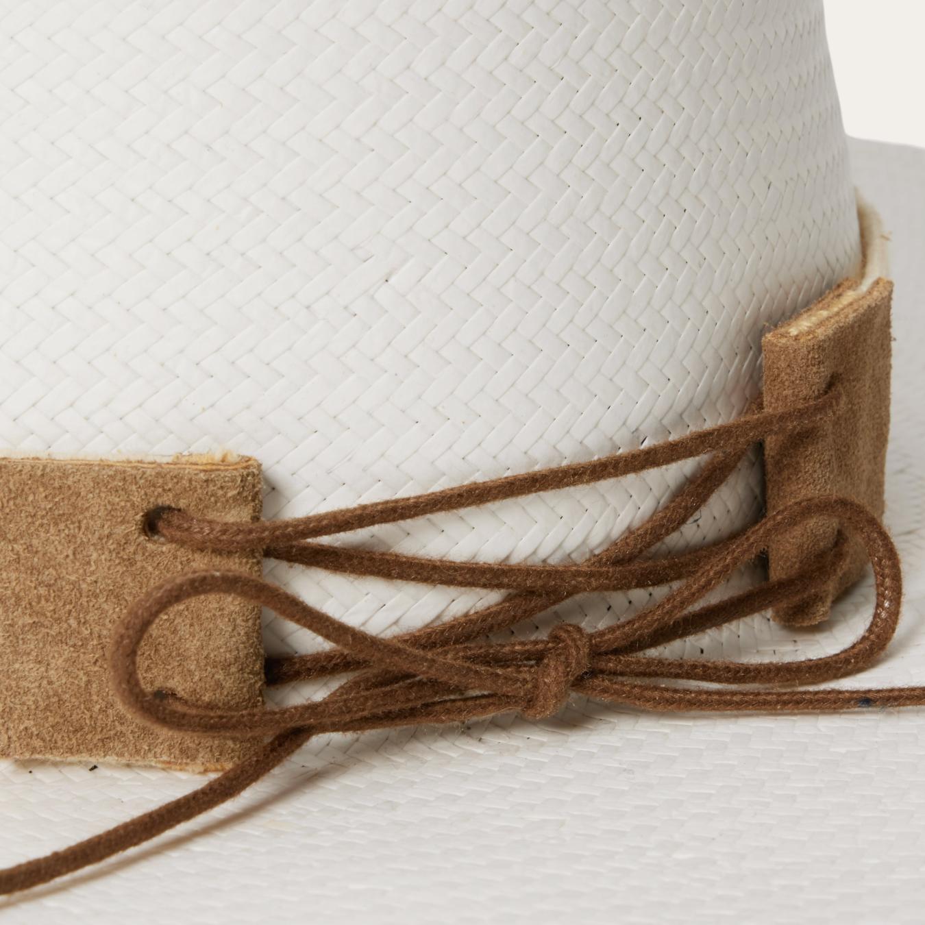 Men/Women Outdoor Stetson Sol Straw Fedora Bleach