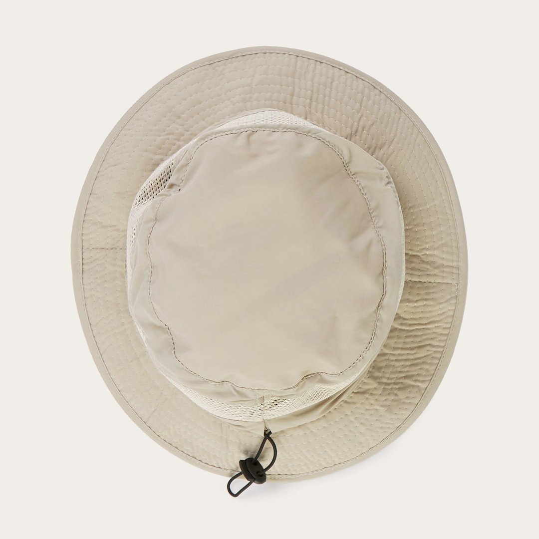 Men/Women Outdoor Stetson Switchback 'No Fly Zone' Mesh Bucket Hat Khaki