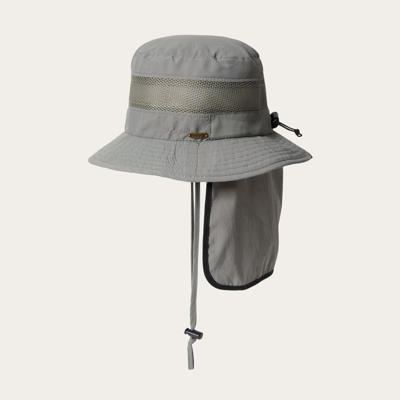Men/Women Outdoor Stetson Switchback 'No Fly Zone' Mesh Bucket Hat Willow