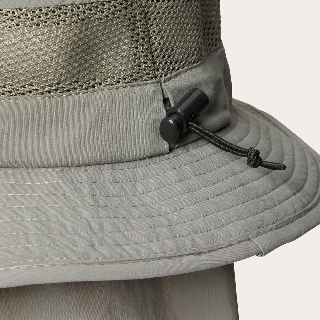 Men/Women Outdoor Stetson Switchback 'No Fly Zone' Mesh Bucket Hat Willow