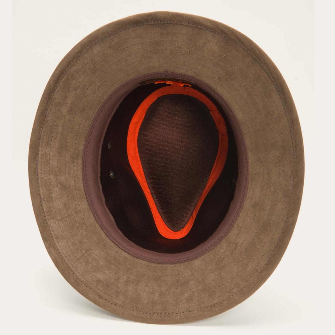 Men/Women Outdoor Stetson Weathered Leather Safari Hat Brown
