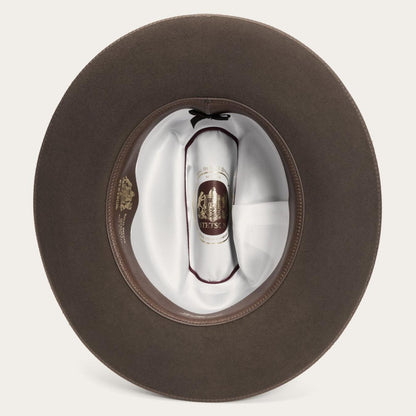 Men/Women Western Stetson 1865 Distressed Open Road Royal Deluxe Walnut