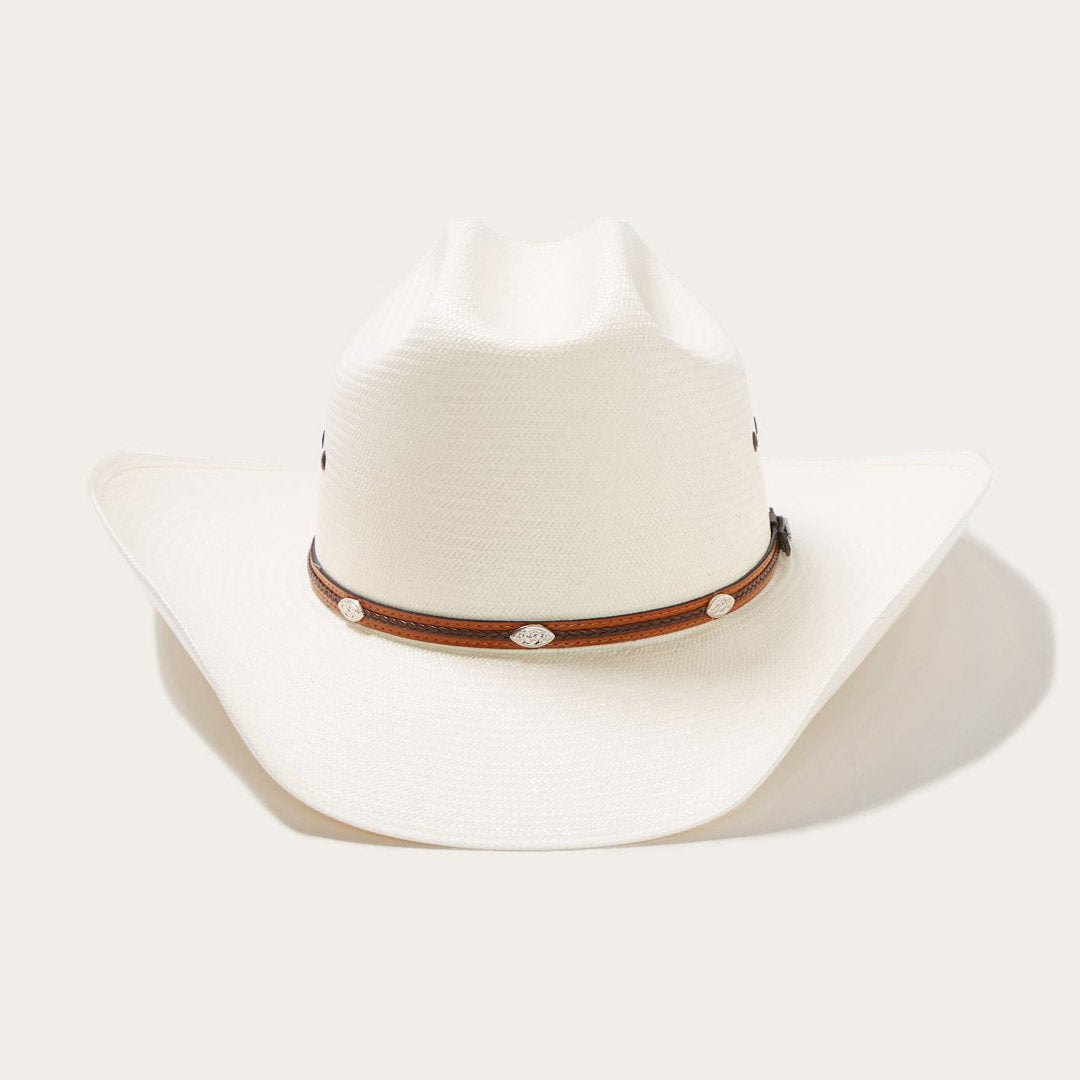 Men/Women Western Stetson Alamo 8X Straw Cowboy Hat Natural