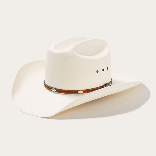 Men/Women Western Stetson Alamo 8X Straw Cowboy Hat Natural