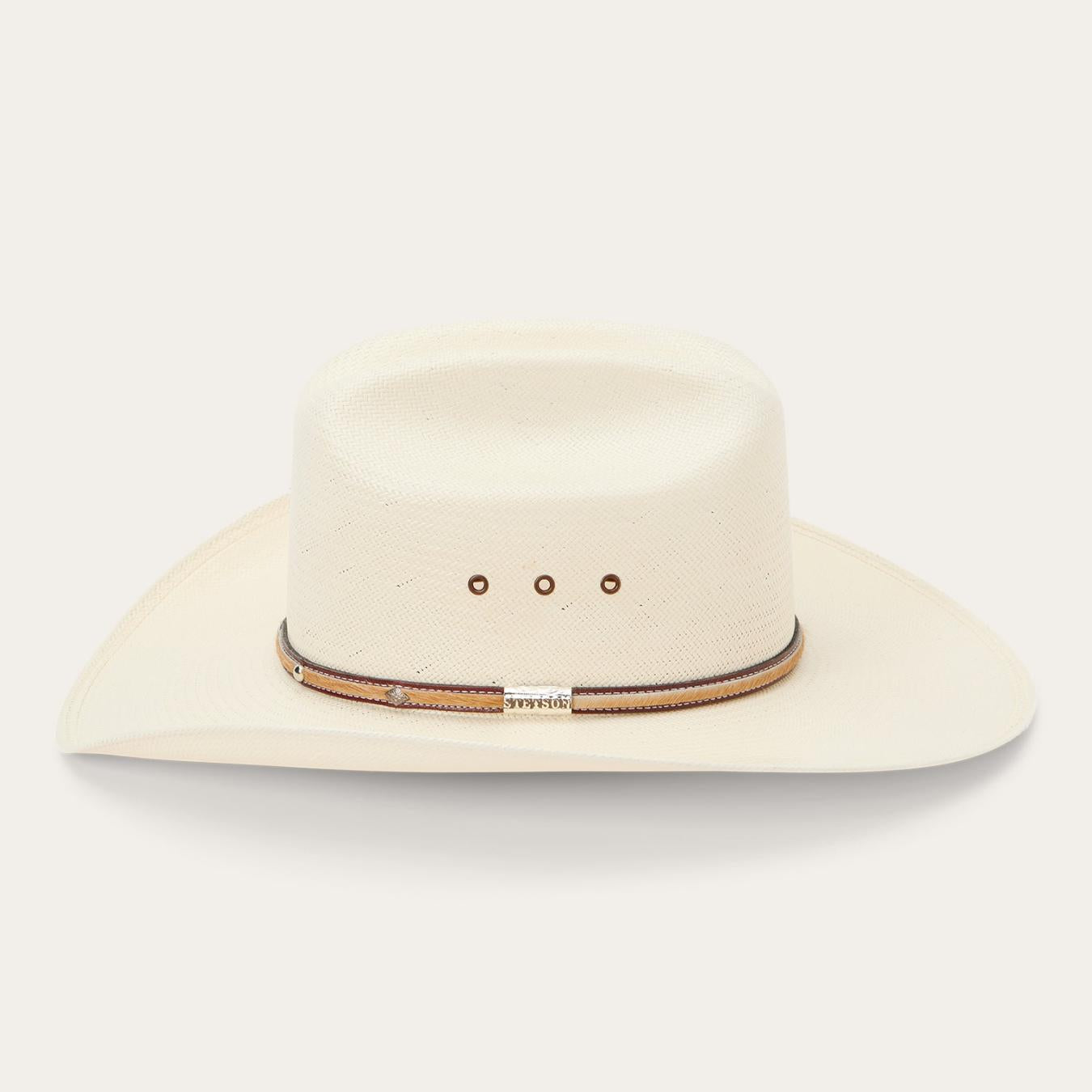 Men/Women Western Stetson Angus 10X Straw Cowboy Hat Natural