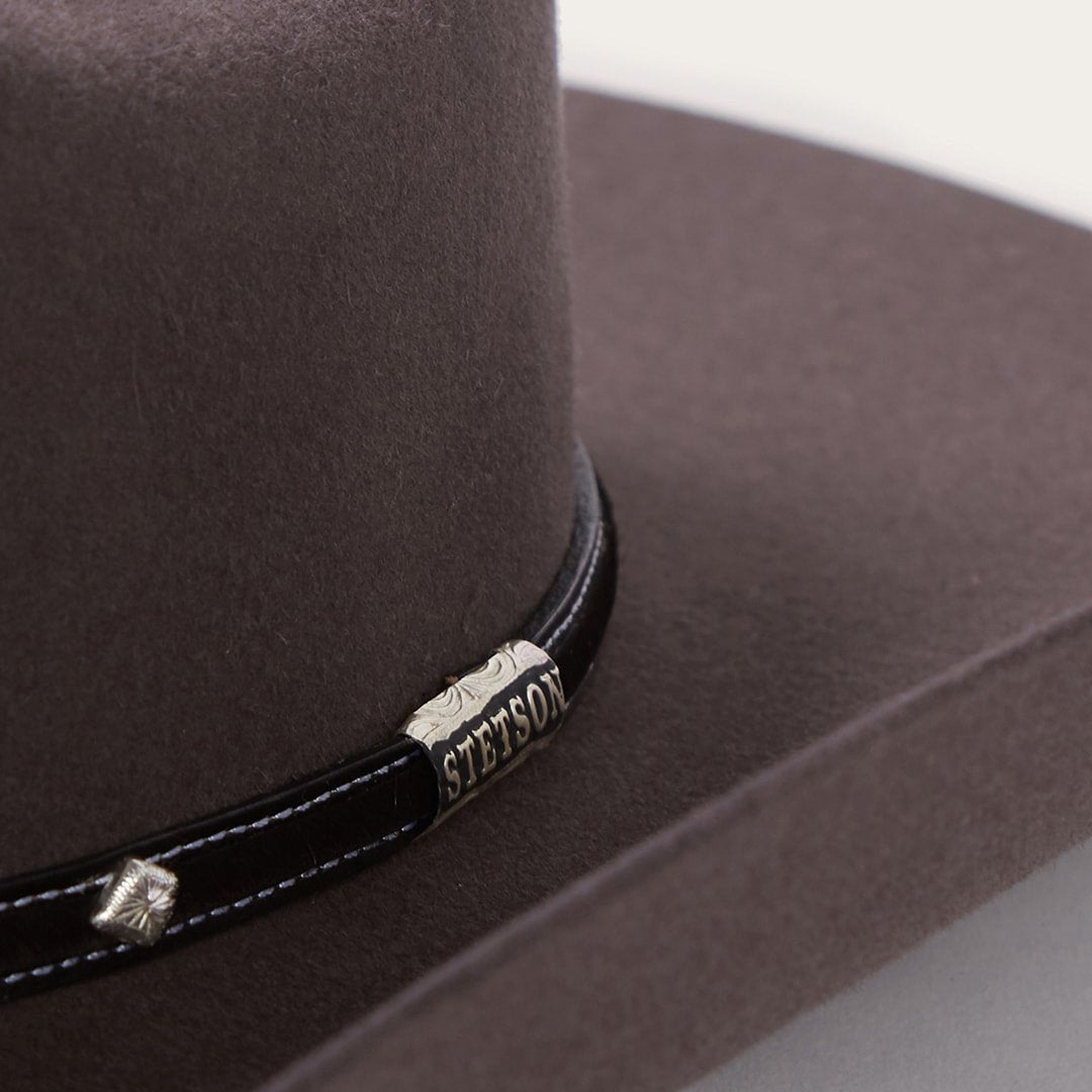 Men/Women Western Stetson Angus 6X Cowboy Hat Granite