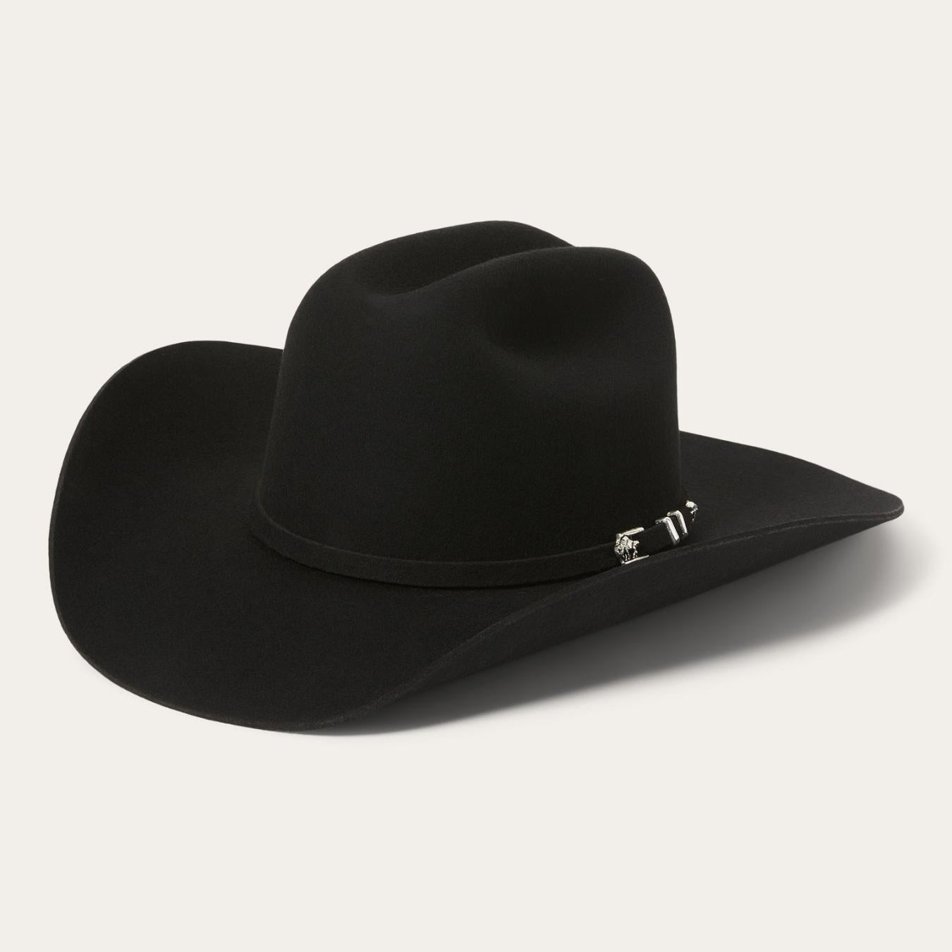Men/Women Western Stetson Apache 4X Cowboy Hat Black