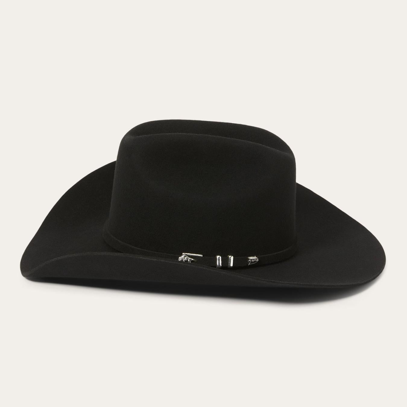 Men/Women Western Stetson Apache 4X Cowboy Hat Black