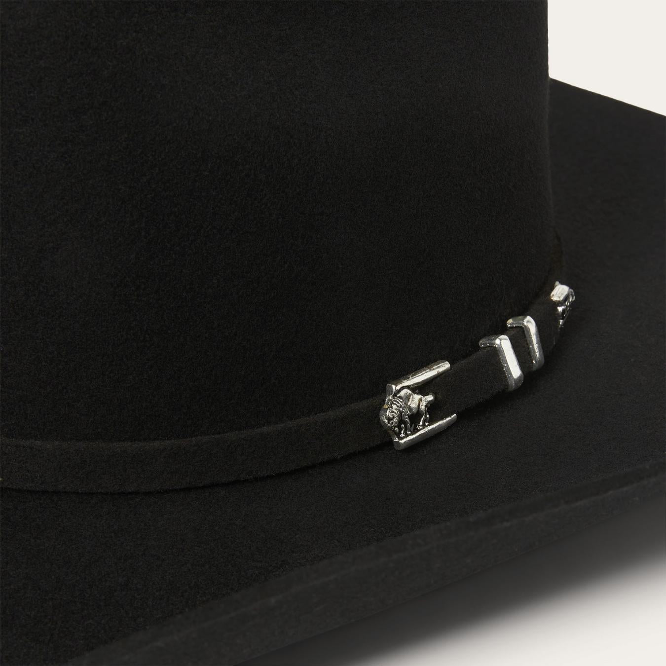 Men/Women Western Stetson Apache 4X Cowboy Hat Black