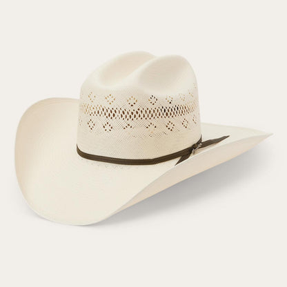 Men/Women Western Stetson Baker 10X Straw Cowboy Hat Natural