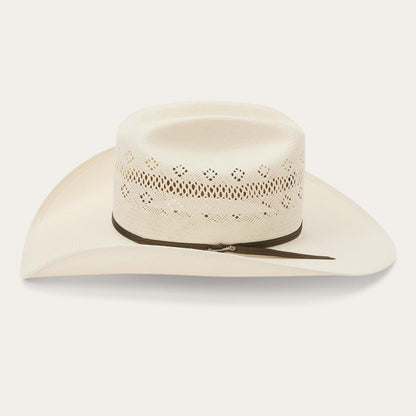 Men/Women Western Stetson Baker 10X Straw Cowboy Hat Natural