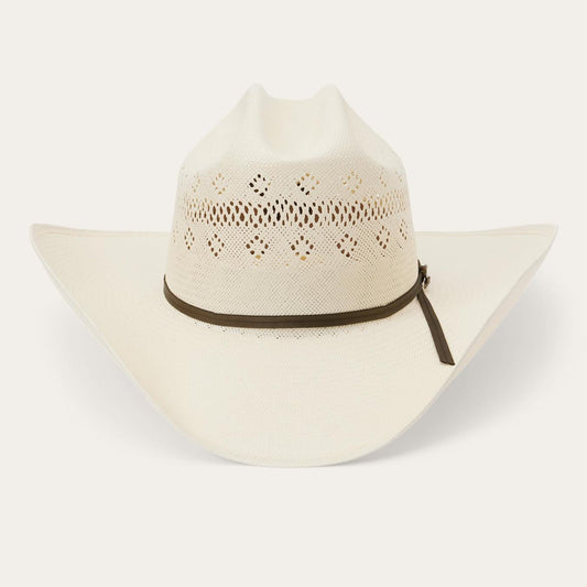 Men/Women Western Stetson Baker 10X Straw Cowboy Hat Natural