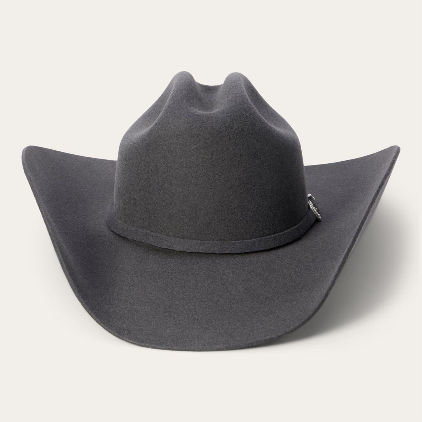 Men/Women Western Stetson Brenham 4X Cowboy Hat Granite