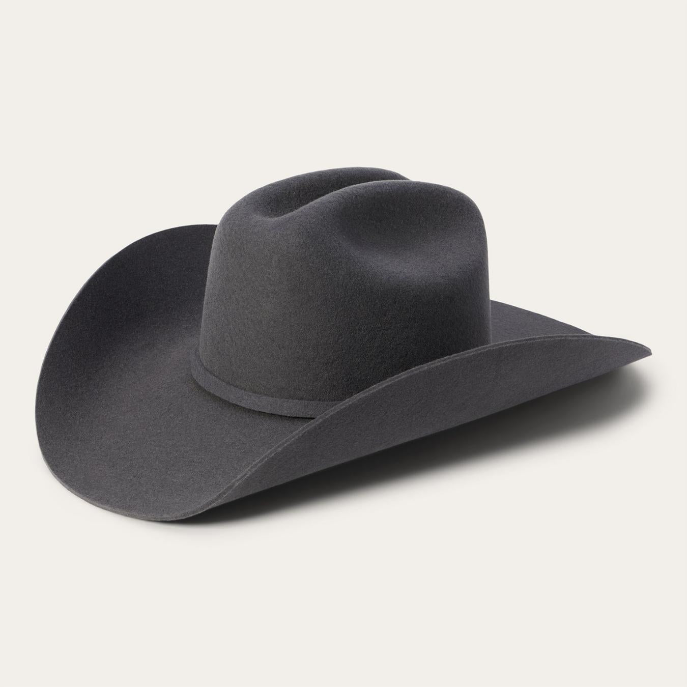 Men/Women Western Stetson Brenham 4X Cowboy Hat Granite