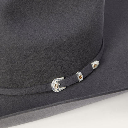 Men/Women Western Stetson Brenham 4X Cowboy Hat Granite