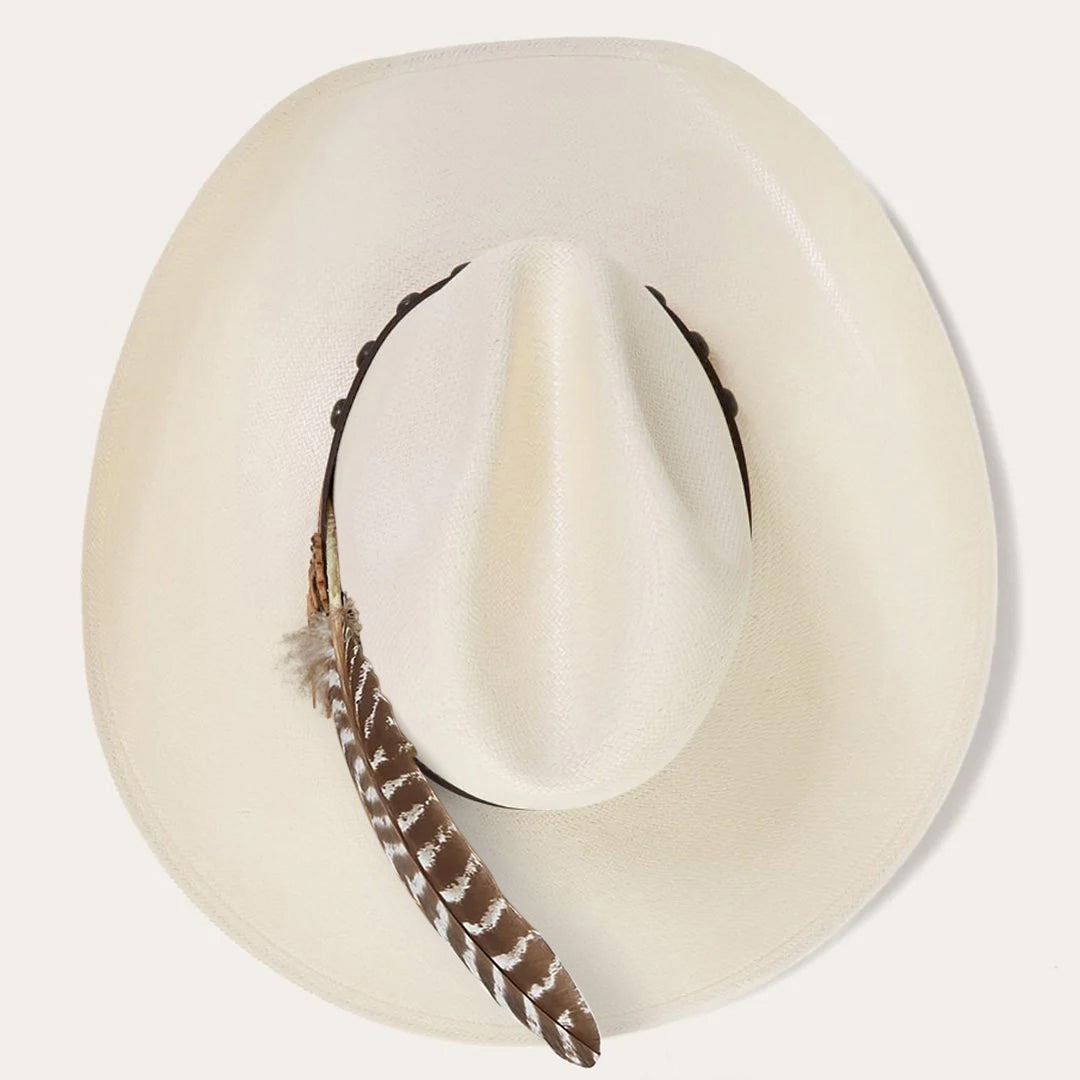 Men/Women Western Stetson Broken Bow 10X Straw Cowboy Hat Natural