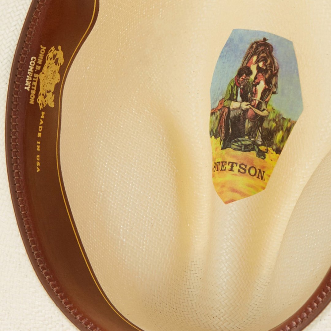 Men/Women Western Stetson Broken Bow 10X Straw Cowboy Hat Natural